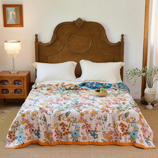 Wendedecke aus Baumwollgaze „Cottage Bloom“ - image 0