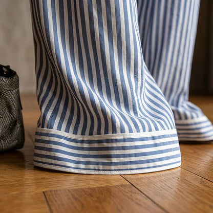 Zweiteiliges Loungewear-Set mit Küstenstreifen - image 5