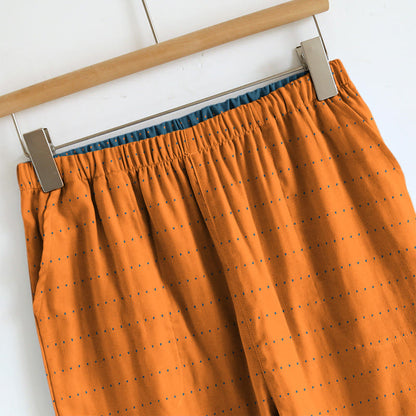 Lounge-Set aus strukturiertem, einfarbigem Camisole und Hose - image 15