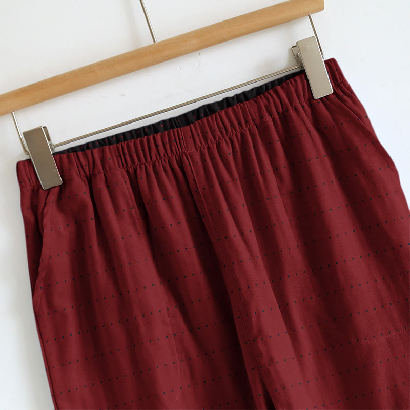 Lounge-Set aus strukturiertem, einfarbigem Camisole und Hose - image 7