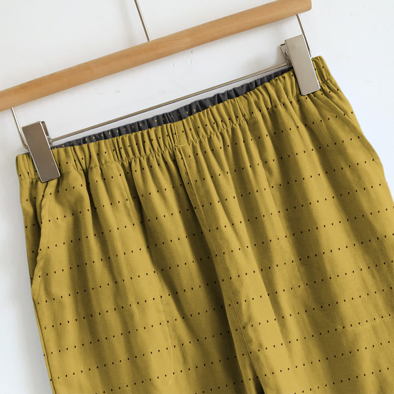 Lounge-Set aus strukturiertem, einfarbigem Camisole und Hose - image 3