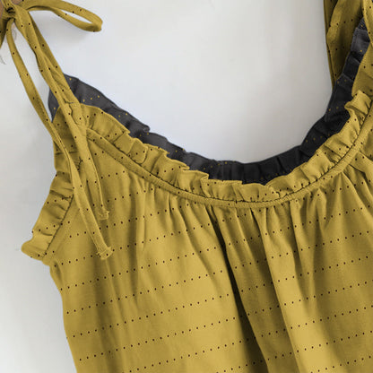 Lounge-Set aus strukturiertem, einfarbigem Camisole und Hose - image 2