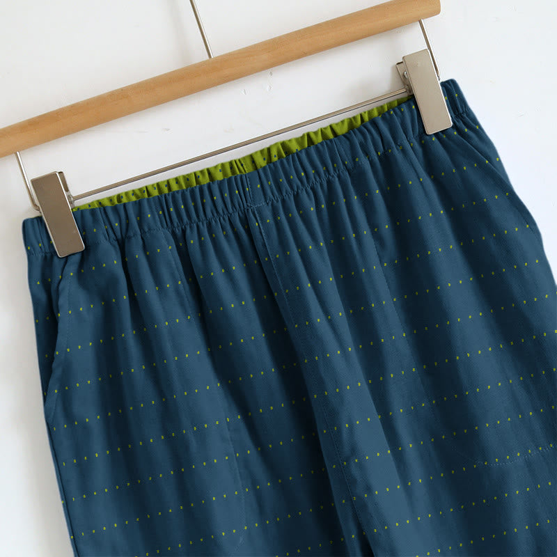 Lounge-Set aus strukturiertem, einfarbigem Camisole und Hose - image 11