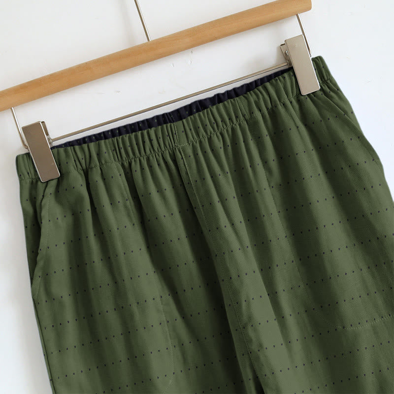 Lounge-Set aus strukturiertem, einfarbigem Camisole und Hose - image 19