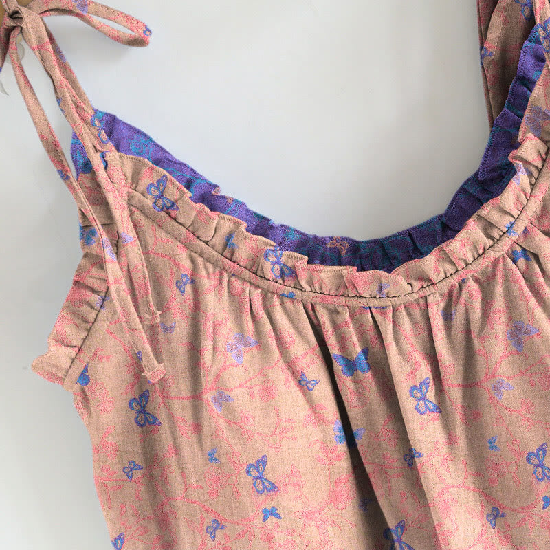 Set aus Trägertop und Loungehose mit Schmetterlingsmuster - image 6
