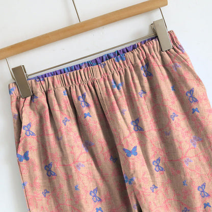 Set aus Trägertop und Loungehose mit Schmetterlingsmuster - image 7