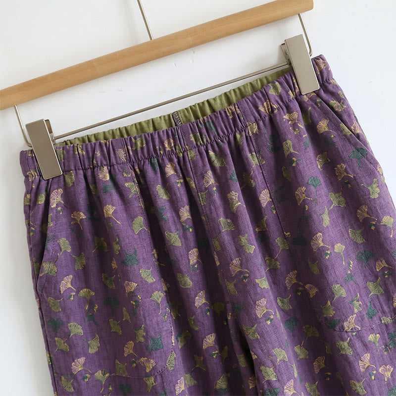 Romantisches Lounge-Set mit Blumenmuster: Trägertop und Hose - image 2