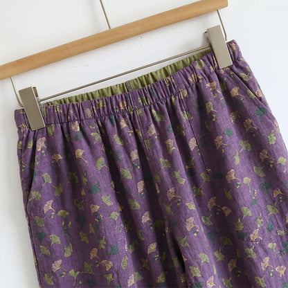 Romantisches Lounge-Set mit Blumenmuster: Trägertop und Hose - image 2