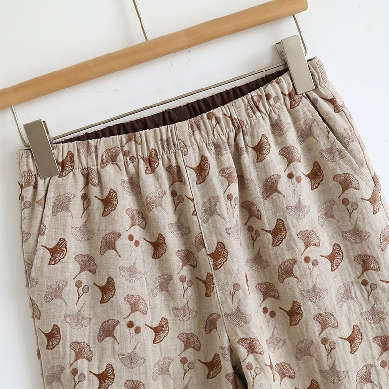 Romantisches Lounge-Set mit Blumenmuster: Trägertop und Hose - image 5