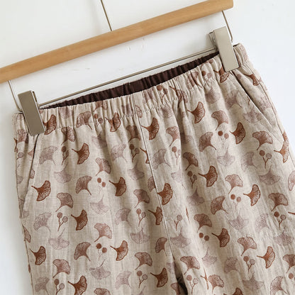 Romantisches Lounge-Set mit Blumenmuster: Trägertop und Hose - image 5
