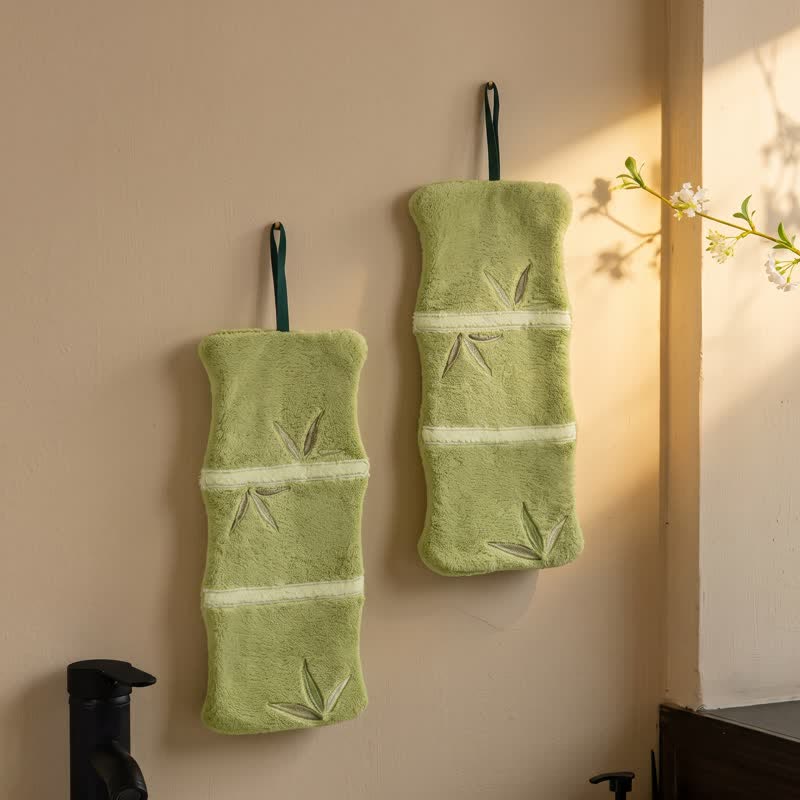 Handtuch aus Bambusblatt-Korallenvlies - image 1