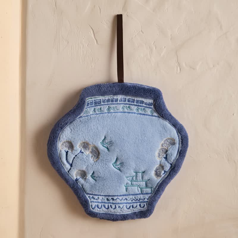 Handtücher aus Korallenvlies von Blue Willow - Blau - 11'' × 9'' - 1 Stück - image 2