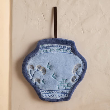 Handtücher aus Korallenvlies von Blue Willow - Blau - 11'' × 9'' - 1 Stück - image 2