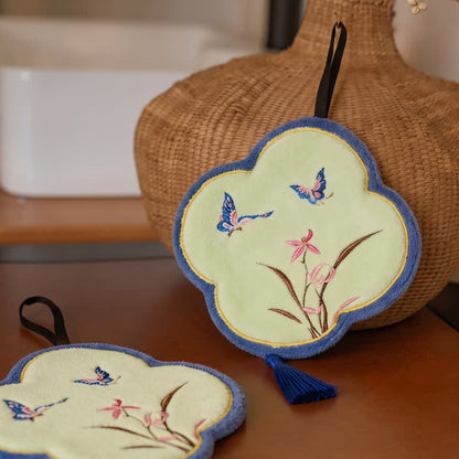 Vintage Schmetterlings-Korallenfleece-Handtuch - image 2