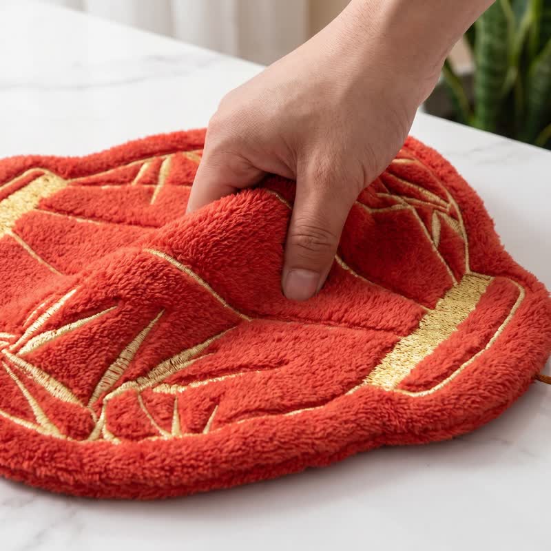 Handtuch aus rotem Bambus-Korallenfleece - image 3