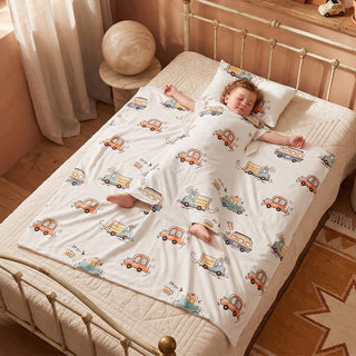 Sommer-Babydecke aus Baumwollgaze - Weiß - Gepolstert - Zwillinge - image 0