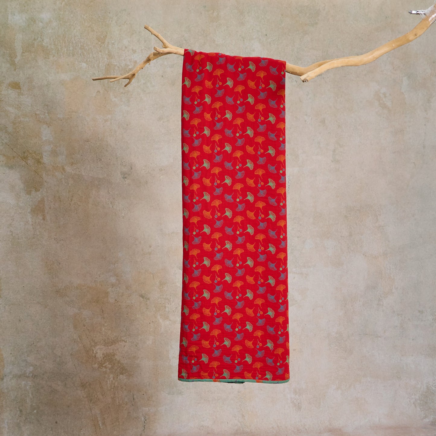 Ginkgoblatt-Baumwoll-Jacquard-Stoff - image 4