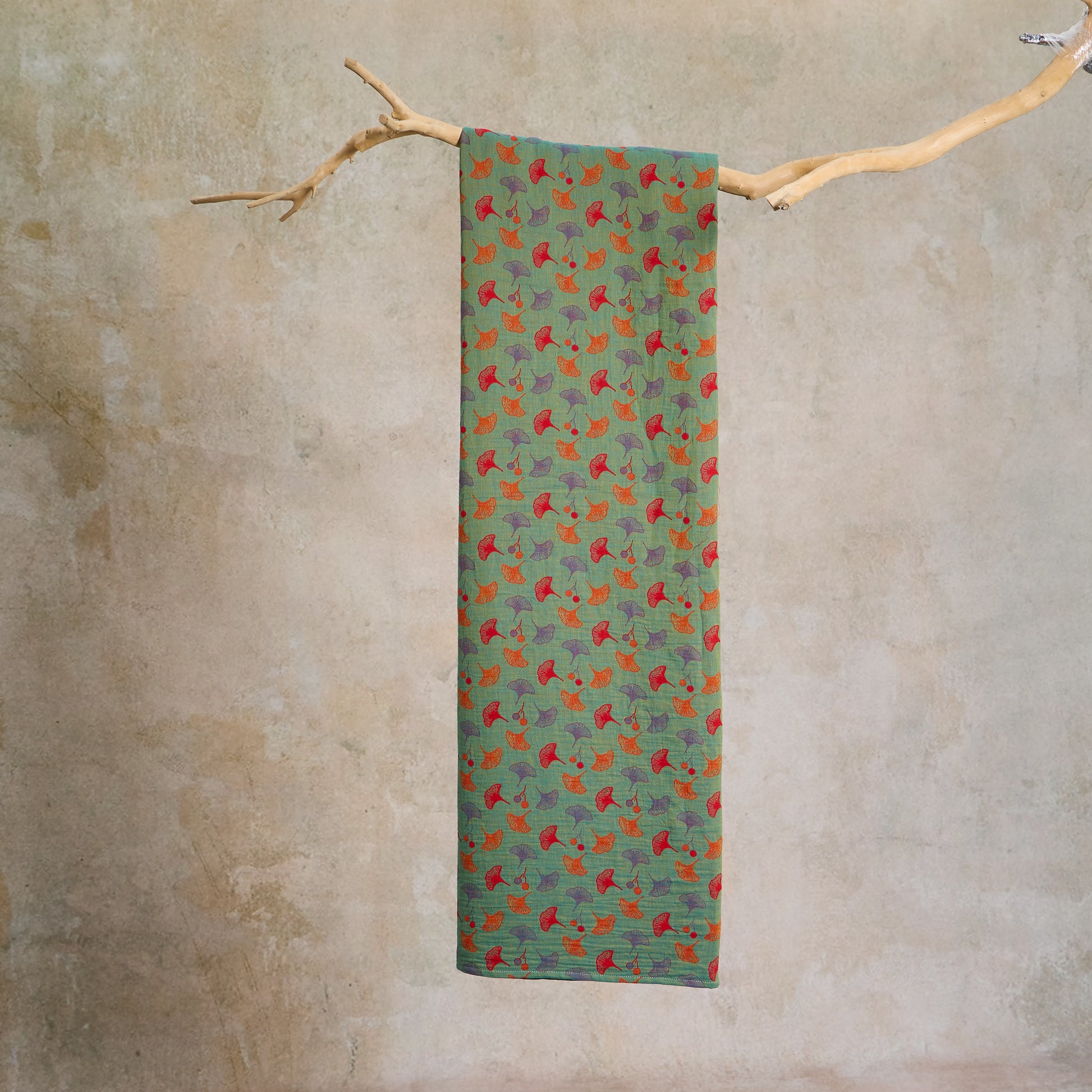 Ginkgoblatt-Baumwoll-Jacquard-Stoff - image 9