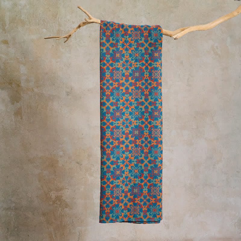 Baumwoll-Jacquardstoff mit floralem Medaillonmuster - image 4