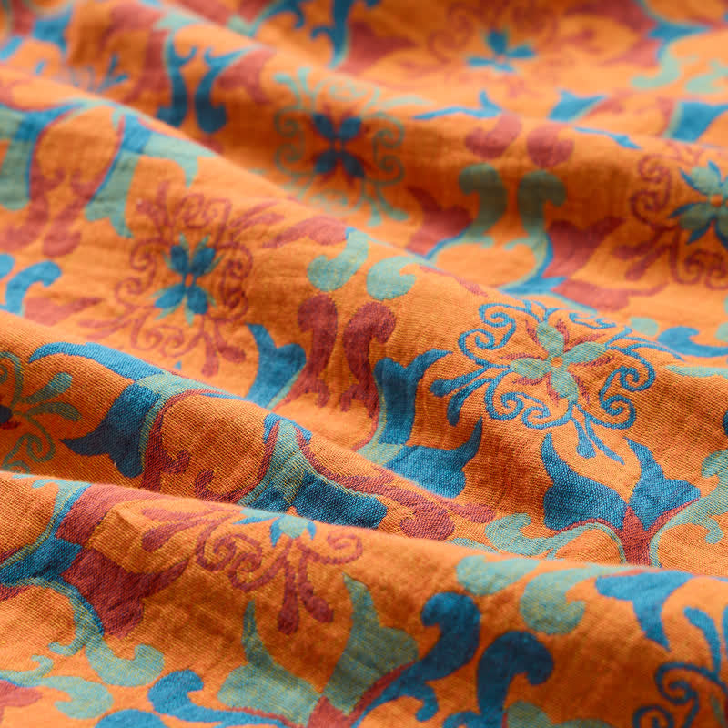 Baumwoll-Jacquardstoff mit floralem Medaillonmuster - image 6