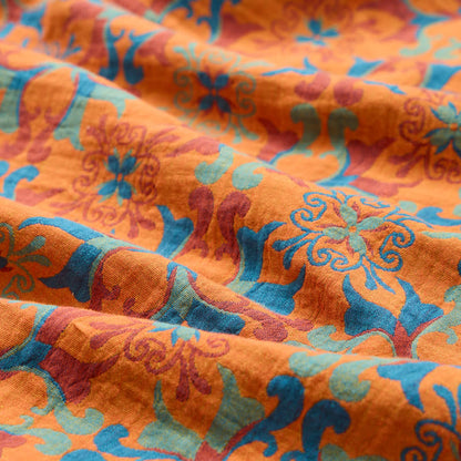 Baumwoll-Jacquardstoff mit floralem Medaillonmuster - image 6