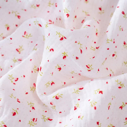 Lounge-Kleid aus Baumwolle mit Blumenmuster und Rüschenträgern - image 4