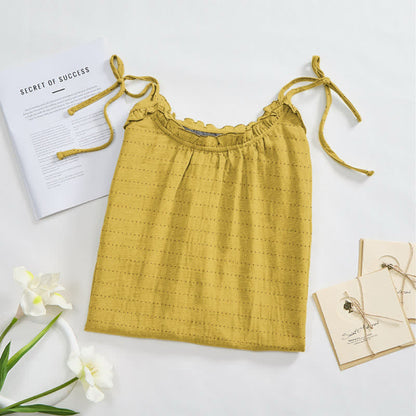 Sonnengewaschenes, einfarbiges Loungekleid mit Bindebändern - image 6