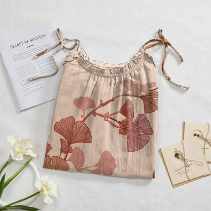 Maxikleid mit Ginkgoblatt-Schnittmuster - image 17