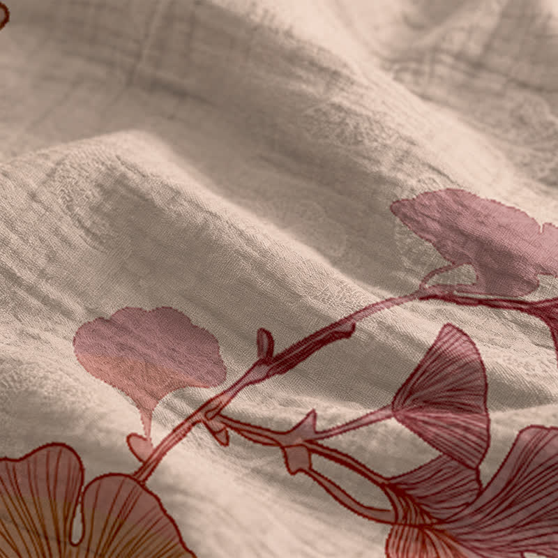 Maxikleid mit Ginkgoblatt-Schnittmuster - image 19