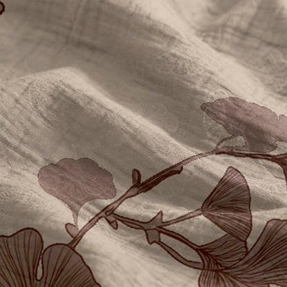 Maxikleid mit Ginkgoblatt-Schnittmuster - image 24