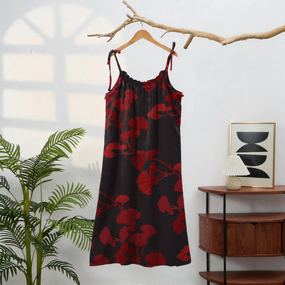 Maxikleid mit Ginkgoblatt-Schnittmuster - image 31
