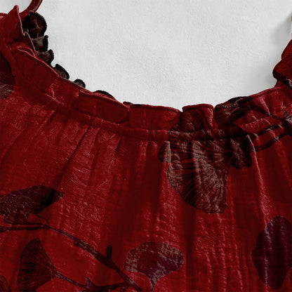 Maxikleid mit Ginkgoblatt-Schnittmuster - image 38
