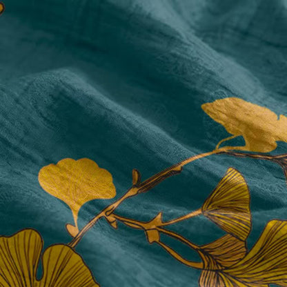 Maxikleid mit Ginkgoblatt-Schnittmuster - image 9