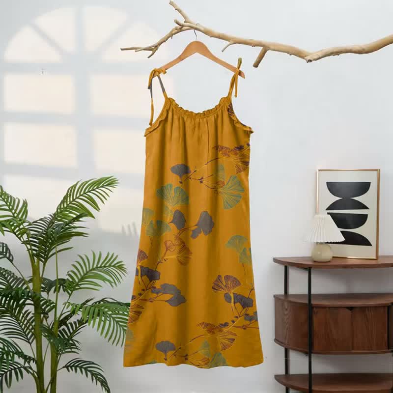Maxikleid mit Ginkgoblatt-Schnittmuster - image 46