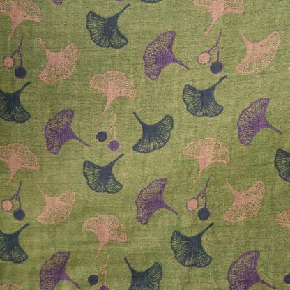 Loungekleid mit Ginkgo-Blumenmuster und Bindebändern - image 14