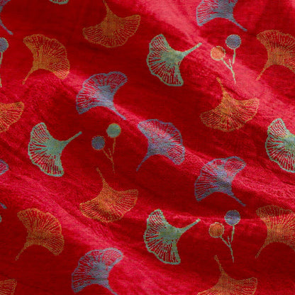 Loungekleid mit Ginkgo-Blumenmuster und Bindebändern - image 49