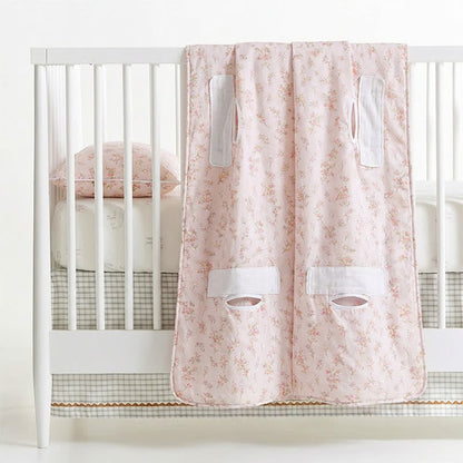 Babydecke aus Baumwollgaze mit süßem Blumenmuster - image 4