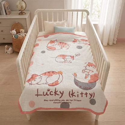 Lucky Kitty Lyocell-Steppdecke für Babys - image 2