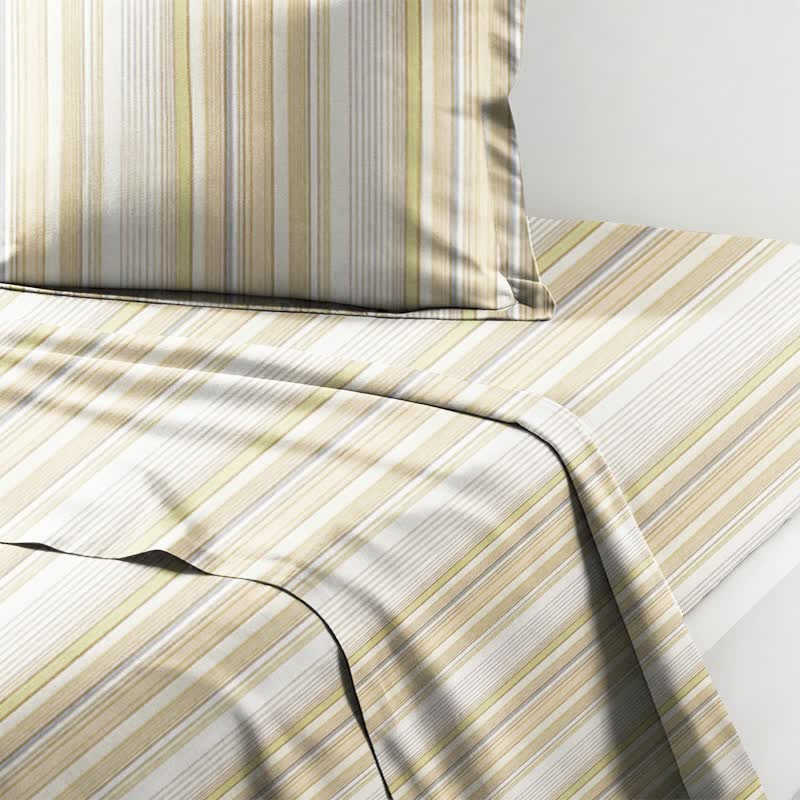 Bettwäsche-Set mit Pastellstreifen, Einzelbett XL, für Studentenwohnheime - image 4