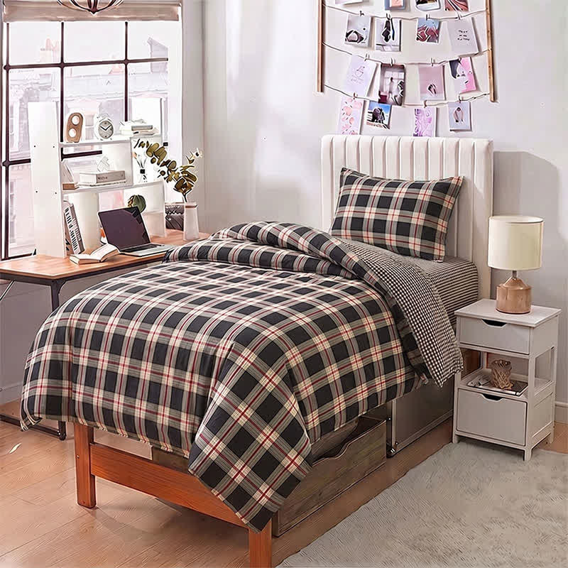 Heritage Plaid Twin XL Schlafsaal-Bettwäsche-Set - image 5