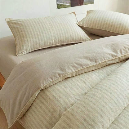 Bettwäsche-Set aus Baumwolle mit nordischen Streifen, Einzelbett XL - image 8