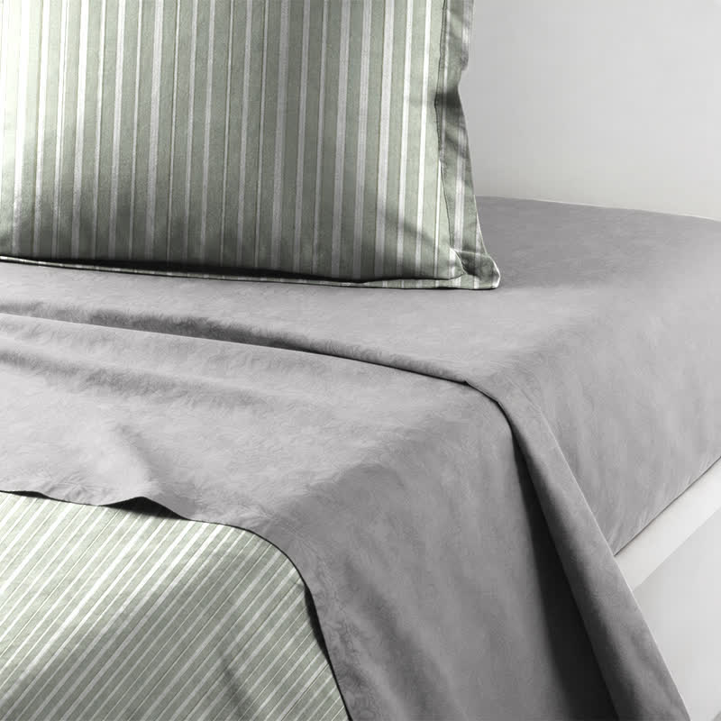 Bettwäsche-Set aus Baumwolle mit nordischen Streifen, Einzelbett XL - image 17