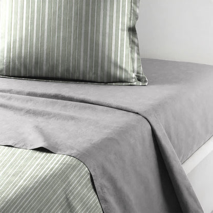 Bettwäsche-Set aus Baumwolle mit nordischen Streifen, Einzelbett XL - image 17