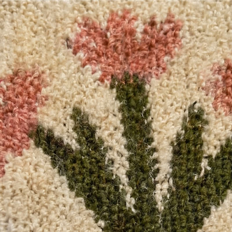 Patchwork-Decke mit Welpenmuster und Fransen - image 4