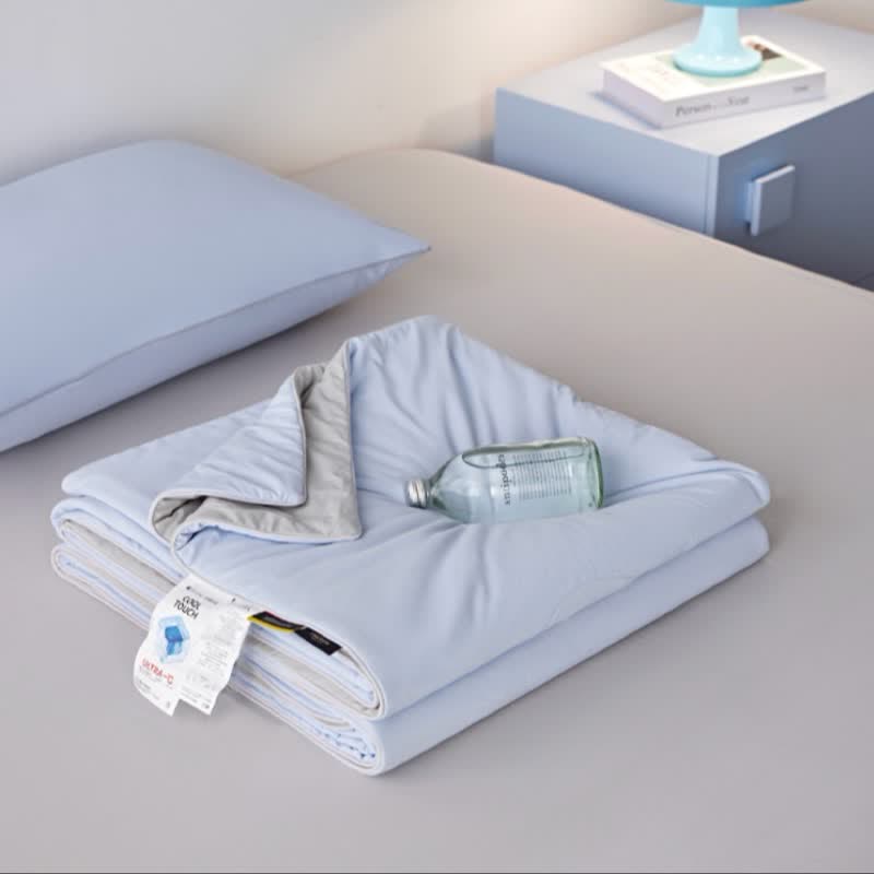 Nordic Cooling Lightweight Summer Blanketer - Hellblau - 79" × 91" - image 6