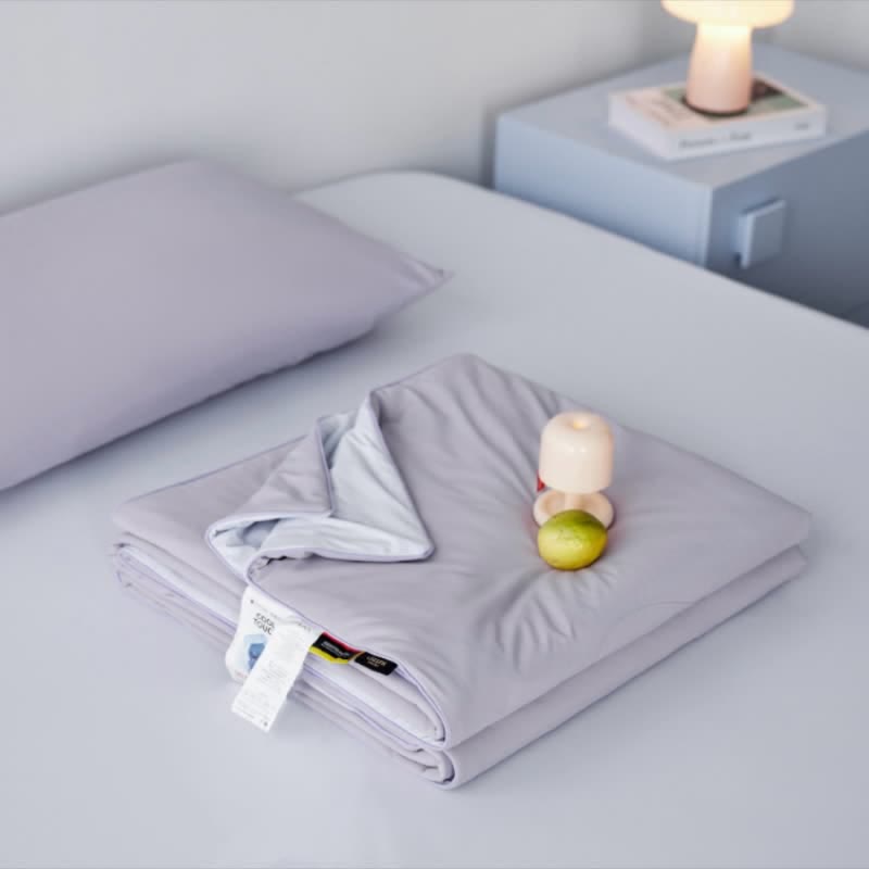 Nordic Cooling Lightweight Summer Blanketer - Staubiges Lila - 79" × 91" - image 8