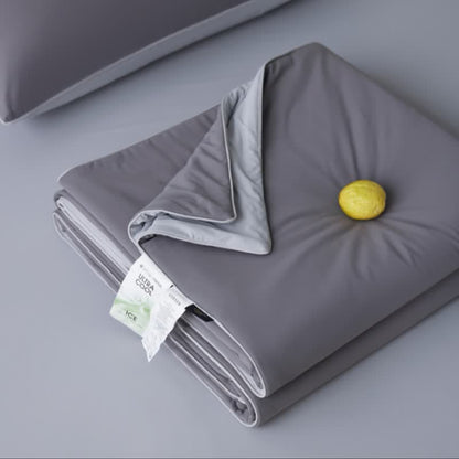 Nordic Cooling Lightweight Summer Blanketer - Grau - 79" × 91" - image 10
