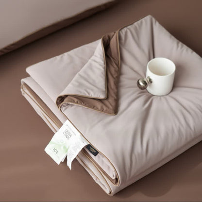 Nordic Cooling Lightweight Summer Blanketer - Kaffeebeige - 79" × 91" - image 14