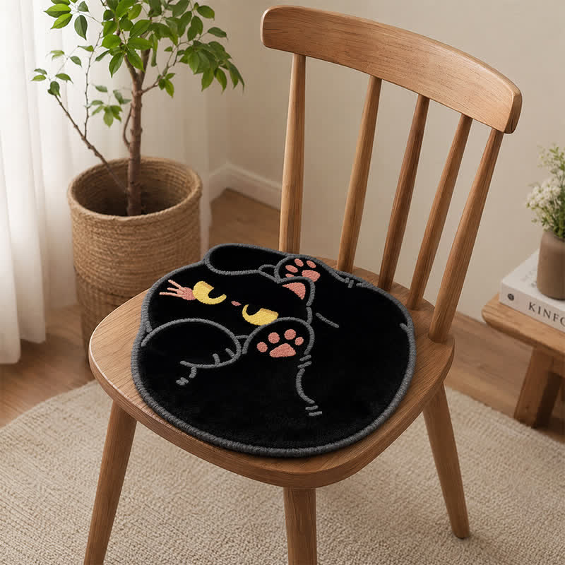 Sitzkissen mit Katzenmotiv aus Kunstkaschmir - image 7