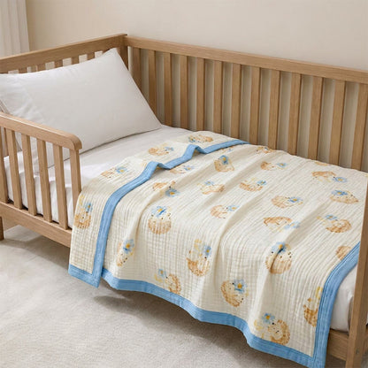 Little Hedgehog Cotton Gauze Blanket - image 5